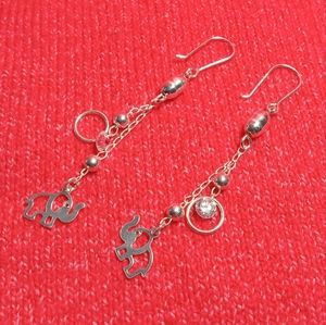 Jewelry sterling 925 Hot Earrings Hook Fashion Drop Sterling Women's Long Dangle